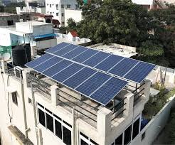 Residential rooftop solar installation in Hyderabad city